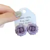Pendientes de Botón de Rosa Románticos Elegantes para Mujer Super Hada Impresionantes Lujo Ligero Sensación de Alta Gama Atmósfera Exquisita Joyería de Oreja Elegante