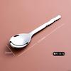 Acero inoxidable 316L cuchillo y tenedor para niños cuchara semiacabado mango corto vajilla para alimentación complementaria tenedor y cuchara de mango largo accesorios de ferretería