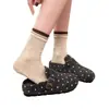 Zapatos Birkenstock de Suela Gruesa con Lunares y Punta Cerrada Semiabiertos para Mujer Ropa Exterior 2026 Nuevo Otoño/Invierno Mula con Forro de Terciopelo Pantuflas de Algodón Birkenstock