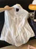 Camisa de Proteção Solar com Laço Vazado para Mulheres, Design Único, Cardigã Fino de Proteção Solar, Camisa de Outerwear, Top de Camada Externa