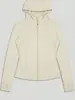 Chamarra de yoga con capucha para exteriores, sudadera con capucha ajustada para mujer, sudadera deportiva versátil de estilo americano casual para otoño e invierno