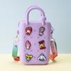 Bolsa de Silicona con Cremallera de Agujeros Bolso de Mano de Verano para la Arena Bolso de Agujeros Colorido Bolso de Playa DIY Bolso de Gelatina