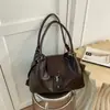 Bolsa Tote Boston Grande Capacidade Simples para Mulheres Outono 2026 Nova Versátil Fosca de Alta Qualidade para Ombro e Axila