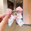 Pinza para el pelo de lazo para niños Pinza para flequillo lateral de niñas coreanas Lindo accesorio para el pelo de bebé Adorno para el pelo estilo bosque
