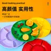 Plato desechable de plástico PS para fiesta picnic dim sum plato con compartimentos para fruta 31cm snacks plato de seis compartimentos