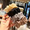 Corea del Sur Dongdaemun Primavera y Verano Nuevo Doble Encaje Organza Plisado Pinza BB Mori Pinza Lateral Parte Trasera Horquilla para el Cabello