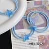 Azul Marino Estrella Chica Estilo Coreano Banda de Cuero Estilo Ins Cuerda para el Cabello Anillo Simple para el Cabello Elástico para Cola de Caballo Alta Calidad Accesorios para el Cabello Lindos