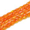 Nuevas cuentas de vidrio imitación cristal 6*10mm semillas de melón sección ovalada color plateado cuentas dispersas accesorios para joyería diy venta al por mayor