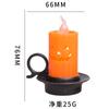 Vela electrónica de Halloween Vaso vela cabeza de fantasma fiesta fiesta fiesta pequeño regalo lámpara de calabaza adornos de decoración de escena de escritorio
