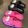 Novas Sandálias Tamanco de Verão para Mulheres 2026, Meias Pantufa Fechadas na Ponta, Solado Macio para Exterior, Estilo Cartoon de Celebridade da Internet para Praia