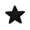 Mini estrella de cinco puntas PVC sello de goma suave ropa zapatos y sombreros accesorios parche pegatinas de tela estrella de cinco puntas bordado pegatinas de tela al por mayor