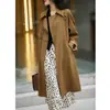 Trench coat feminino de comprimento médio, casaco de primavera e outono, nova moda feminina de primavera 2026, casaco elegante e fluido para senhoras