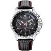 MEGIR MEGIR 1010G Reloj para Hombre Reloj Deportivo Falso Tres Ojos Luminoso Reloj para Hombre