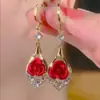 Empreendedorismo de Barraca de Rua em Feira Noturna Joias de Orelha Suprimento Feminino Brincos Atacado Brincos Elegantes com Franjas Brincos de Agulha de Prata 925 Atacado