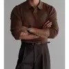 Malha Casual de Outono Masculina Estilo Japonês Tendência Jaqueta Solta Top de Malha Preguiçoso Quente Tendência