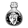 Broche Transfronterizo Nuevo Personalizado Estilo Gótico Punk Calavera de Dibujos Animados Creativa Copa de Vino Corazón Insignia de Accesorio Metálico
