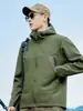 Chaqueta softshell para hombre, de una sola capa, impermeable, cortavientos, ligera, adecuada para primavera y otoño, chaqueta softshell funcional para exteriores