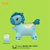 Nuevo Globo Caminante de Rodillo Versión Mini Q con Rueda de Cuerda Globo de Película de Aluminio Animal de Dibujos Animados Juguete de Puesto de Mercado Nocturno