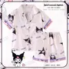 Pijama Infantil Sudeste Asiático Niñas Verano Delgado Seda de Hielo 2024 Nuevo Princesa Verano Celebridad de Internet Niñas Conjunto de Dos Piezas