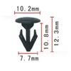 Adecuado para tira de sellado de cubierta frontal de coche, remache de clip de placa de aislamiento de cuentas de uña, remache fijo de capó, agujero de 6 mm