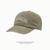 Gorra Japonesa Vintage Lavada Vieja Bordada Gorra de Béisbol de Visera Curva a la Moda Parasol Parte Superior Suave Gorra Americana