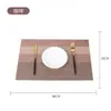 Novo Jogo Americano Estilo Chinês, Jogo Americano de PVC para Mesa de Jantar de Hotel, Jogo Americano Antiderrapante com Isolamento Térmico, Jogo Americano para Tigela, Jogo Americano Lavável de Secagem Rápida para Chá, Sensação de Alto Padrão