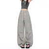 Calça Casual Nova de Xadrez para Mulheres 2026, Fina de Caimento Solto, Versátil com Caimento Fluido Estilo Preguiçoso, Comprimento Total, Atacado