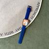 Pulseira de Silicone com Padrão Ondulado e Fivela na Mesma Cor Adequada para Apple Watch 9 10 11 iWatch Ultra Pulseira