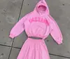 Sudadera americana de calle transfronteriza de corte holgado con estampado de letras de espuma, versátil y elegante, pantalones casuales unisex de pierna ancha
