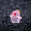 Nuevo producto transfronterizo: adorables figuritas de fantasmas pequeños coloridos de Halloween, adornos decorativos para manualidades, accesorios para colgar y decoraciones de paisajes en miniatura