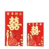 6 por paquete bolsa de papel suave sobre rojo Edición Guang sobre de dinero de la suerte papel de color rojo brillante de alta calidad bolsa de sobre rojo