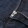 Otoño regular Gruesos azul oscuro Pantalones de hombre Lavados Blanco Lujo Simple Viscosa Elástico Jeans de Hombre