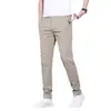 Nuevos Pantalones Casuales de Otoño para Hombre, Pierna Recta Holgada Estilo Coreano, Pantalones Ligeros de Negocios Elásticos para Hombre, Pantalones Largos Versátiles de Moda