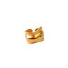 T nuevo anillo de diseñador de industria pesada irregular de apertura ancha moda lujo anillo de atmósfera de alta gama