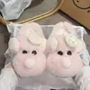 Bonitas Zapatillas de Algodón Esponjoso de Ratón Cocinero para Mujer 2026 Otoño/Invierno Nuevas Suela Gruesa Cálidas para el Hogar Slip-on Zapatos Esponjosos