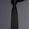 Gravata Listrada Cinza Masculina Gravata Preta Amarrada à Mão para Trabalho Formal de Negócios Traje de Cavalheiro Casamento Gravata do Noivo