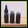 Botella de 30 ml con tapa negra de punta Botella para loción/subbotella de champú/subbotella de esencia Botella PET de 30 ml con boca de punta
