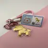 Shuibeizijin 999 Llénalo de Dinero Inmediatamente Llavero Dorado Colgante para Bolso de Teléfono Móvil Colgante del Año del Caballo Regalo Tienda de Oro Regalo