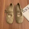 Primer Encuentro Zapatos Planos de Mujer Estilo Francés con Punta Redonda Temporada Otoño 2026 Nuevos Zapatos de Ballet Mary Jane Retro Zapatos Birkenstock
