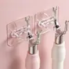 Gancho de Anillo Soporte para Barra de Cortina de Pared Sin Perforaciones Colgador de Gel de Ducha Cocina Baño Colgante de Pared Gancho Adhesivo de Anillo