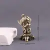 Adornos de Ángel Niña de Cobre Puro para Escritorio, Oficina, Sala de Estar, Inauguración, Hogar, Té, Juguete de Té, Mascotas de Té