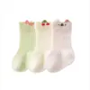 Calcetines de media caña para niños Elefante Bebé, estilo fino de verano, calcetines de bebé transpirables de malla de algodón peinado, calcetines sin costuras de dibujos animados A