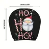 Capa de encosto de cabeça com estampa de carro do Papai Noel de Natal para comércio exterior, ajuste universal, elástica, durável e à prova de poeira