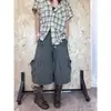 Comercio Transfronterizo Pantalones Florales Alien Ns Pantalones Cropped Cordones Correas Estilo Americano Lcaali Versátil Retro Salón Lo