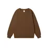 Sudadera unisex de algodón mixto de doble cara, color liso, corte holgado, estilo europeo y americano, cuello redondo, para hombre, sudadera casual de manga larga estilo coreano para pareja