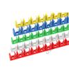 16mm 20mm Electricista Posición Baja Tarjeta para Tubo Conduit de Cable Tubería para Pasar Cables Tarjeta Fija de Plástico en Forma de U Tarjeta de Fila de 10 Posiciones para Tubería de Agua