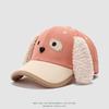 Novos Chapéus Infantis Outono e Inverno Cachorro de Orelhas Longas de Pelúcia Desenho Animado Boné de Beisebol Bonito Boné de Veludo de Grão Fino Atacado