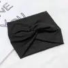 Nova Faixa de Cabelo Larga com Torção Cruzada Retro Europeia e Americana para Yoga e Esportes Diários, Faixa Elástica para Cabelo que Absorve o Suor e Previne a Transpiração