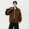Nueva chaqueta de otoño, prenda exterior de color liso para hombre, talla grande, simple y elegante, abrigo para hombre, top para hombre, corte holgado
