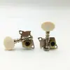 Unidade Aberta Branca Cabeça Redonda Pequena Giratório UK Retrator de Cordas Ukulele Pequeno Botão de Quatro Cordas Guitarra Curto Poste de Aço Quase